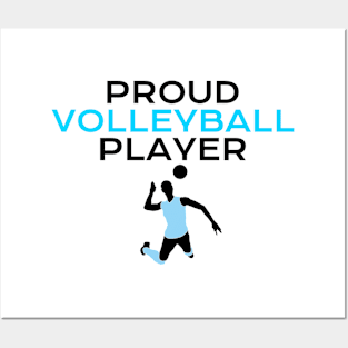 proud volleyball player Posters and Art